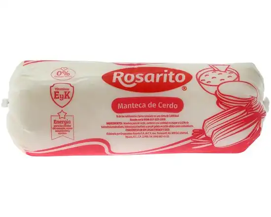 Manteca de cerdo Rosarito 1kg