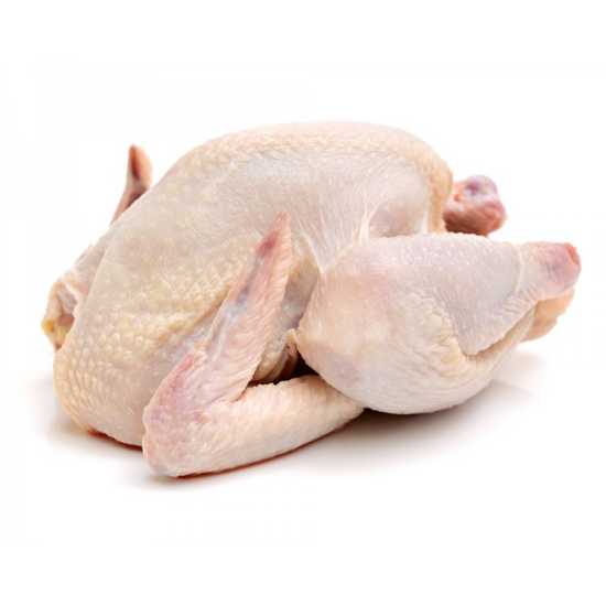 Pollo entero con piel