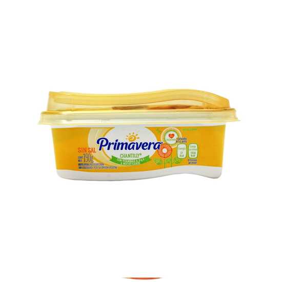 Margarina sin sal Chantilly Primavera 190g
