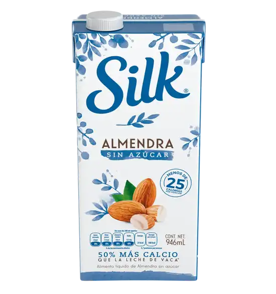 Leche de almendras sin azucar Silk 946 ml