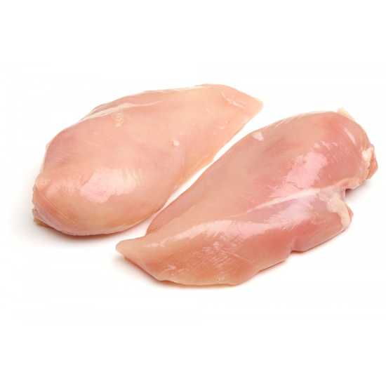 Pechuga de pollo sin piel