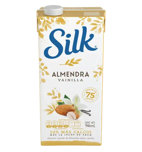 Leche de almendras vainilla Silk 946 ml
